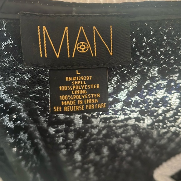 Black formal jacket with sequence and outlined in white - Picture 5 of 6